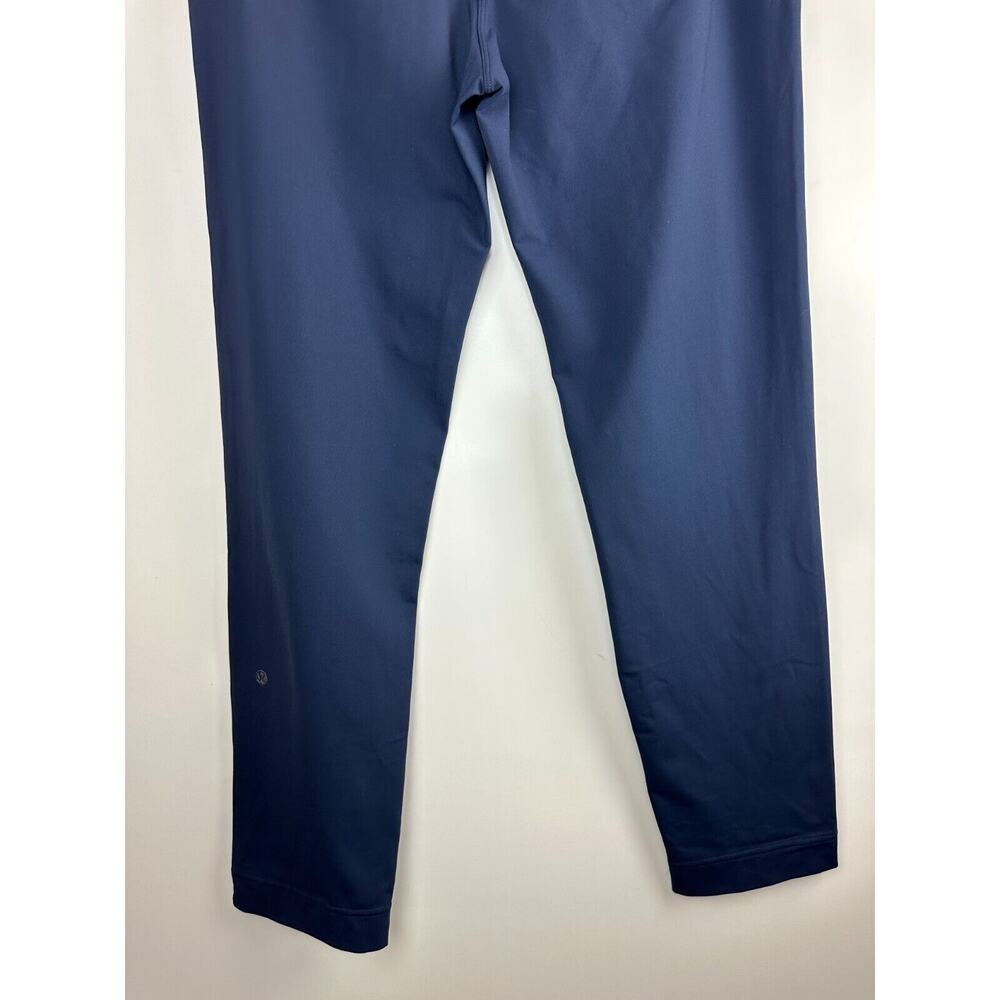 Lululemon Trouser Pants Navy Blue Drawstring Elastic Waist Back Pockets Size 6 - Picture 7 of 9